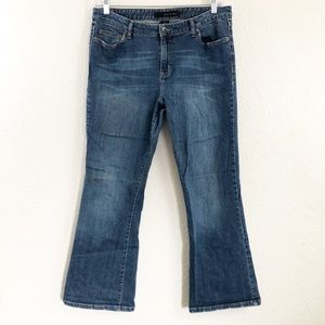 CALVIN KLEIN Jeans Size 14 Flare Distressed EUC